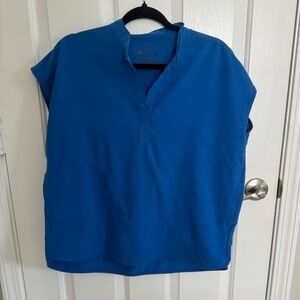 Figs Rafaela Oversized Scrub Top Royal Blue